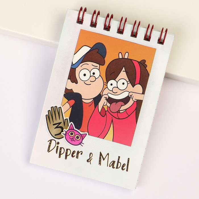 

Блокнот А7 32 л на гребне Dipper and Mabel, Гравити Фолз