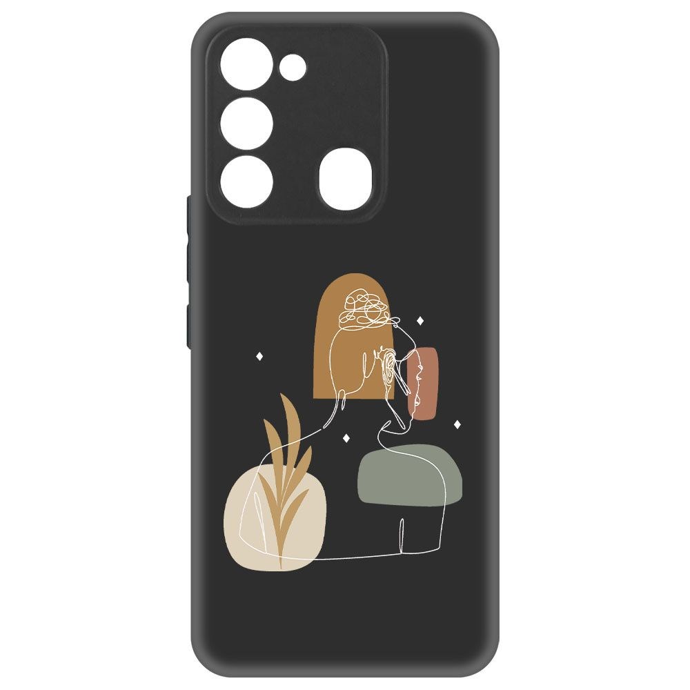 

Чехол-накладка Krutoff Soft Case Таинственность для TECNO Spark 8C черный