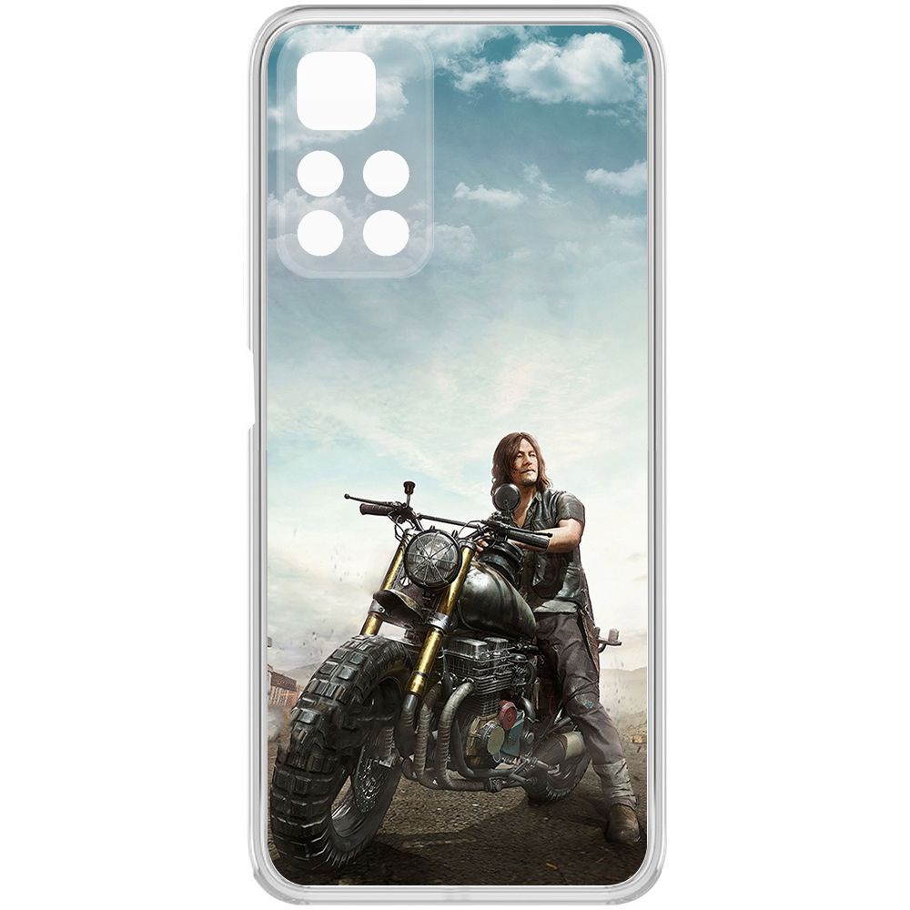 

Чехол-накладка Krutoff Clear Case Ходячие мертвецы, Дэрил для Poco M4 Pro, Прозрачный