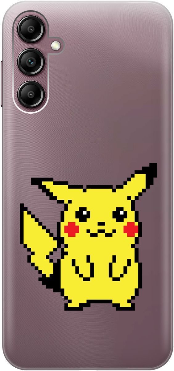 

Чехол на Samsung Galaxy A14 с 3D принтом "Pixel Pikachu" прозрачный, Прозрачный;желтый, 158808