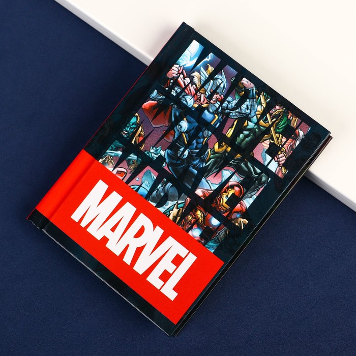 

Блокнот А7 "MARVEL", 64 листа, в твердой обложке, Мстители