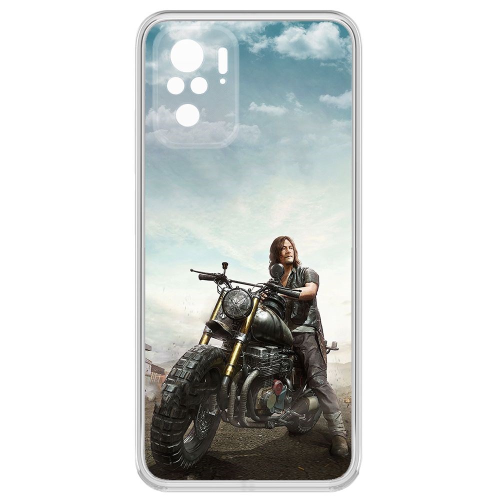 

Чехол-накладка Krutoff Clear Case Ходячие мертвецы, Дэрил для Poco M5s, Прозрачный