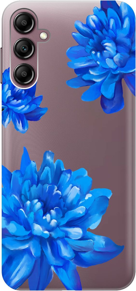 

Чехол на Samsung Galaxy A14 с 3D принтом "Amazing Asters" прозрачный, Прозрачный;голубой, 158808