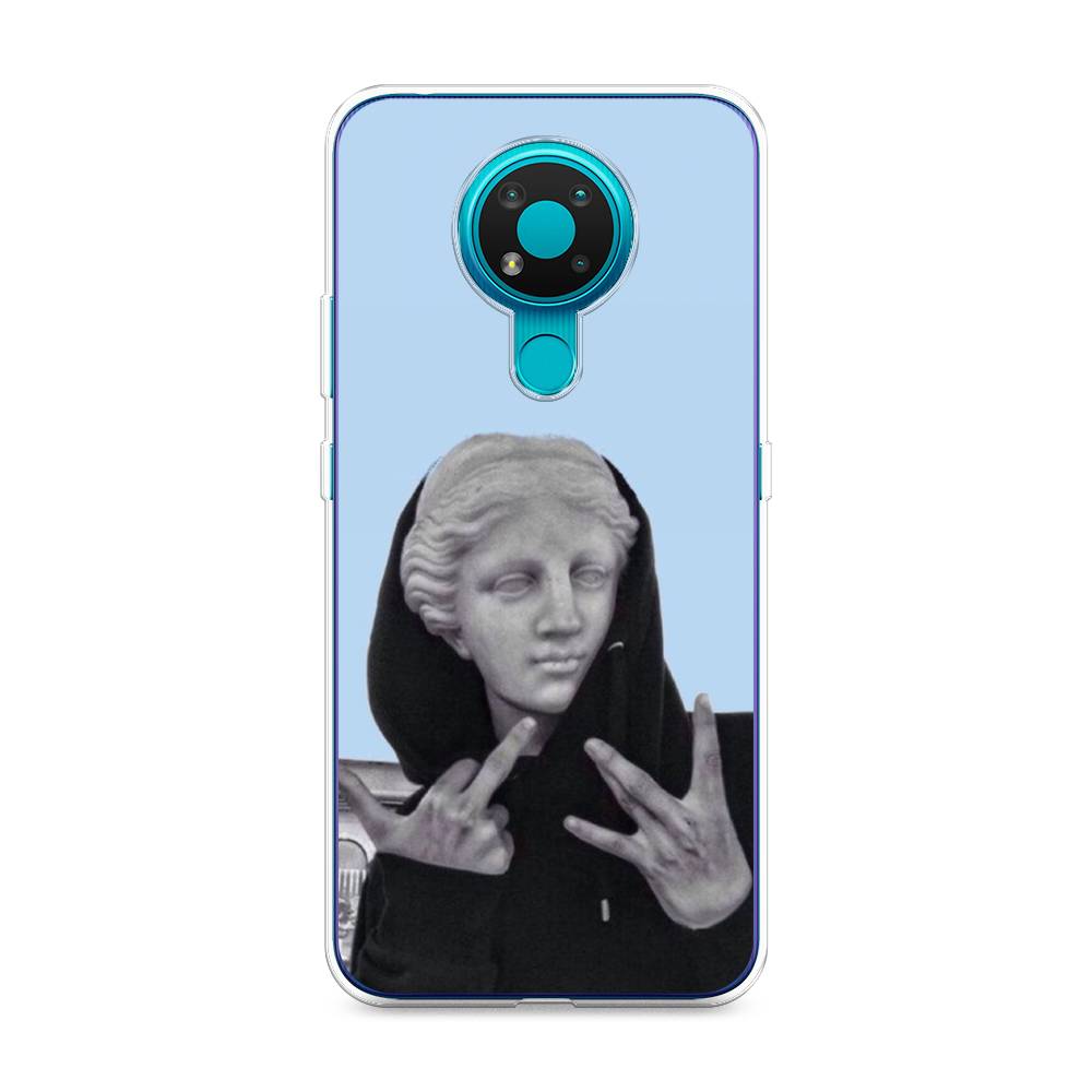 

Чехол Awog на Nokia 3.4 / Нокиа 3.4 "SWAG статуя", Голубой, 123750-9
