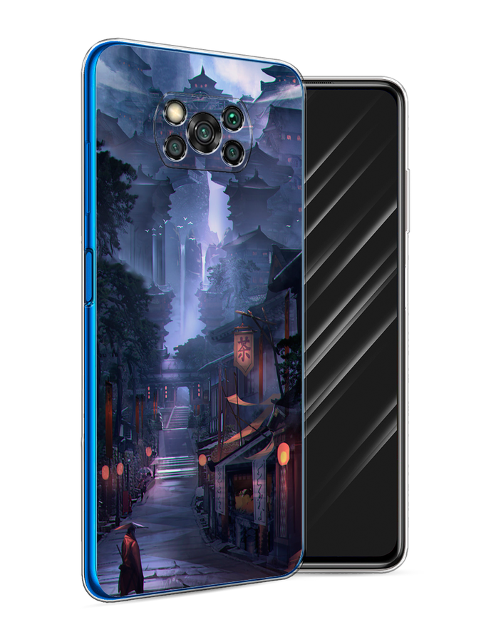 

Чехол Awog на Poco X3/X3 Pro "Одинокий самурай", Разноцветный, 310650-10