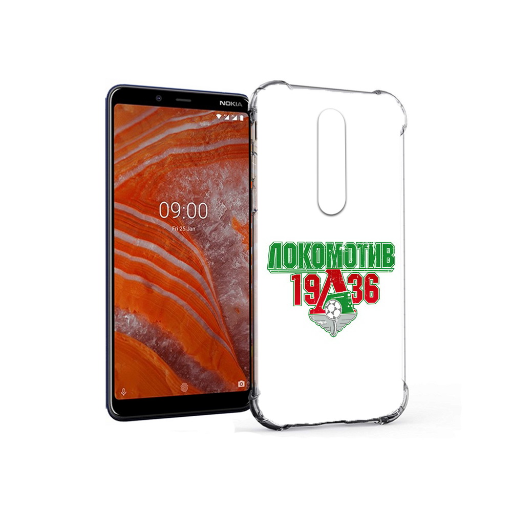 

Чехол MyPads Tocco для Nokia 3.1 Plus ФК локомотив 1936 (PT121397.96.182), Прозрачный, Tocco