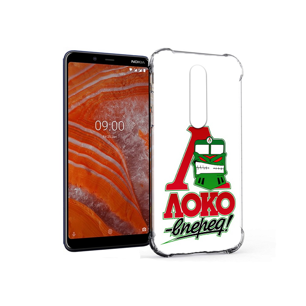 

Чехол MyPads Tocco для Nokia 3.1 Plus ФК локо вперед (PT121397.96.181), Прозрачный, Tocco
