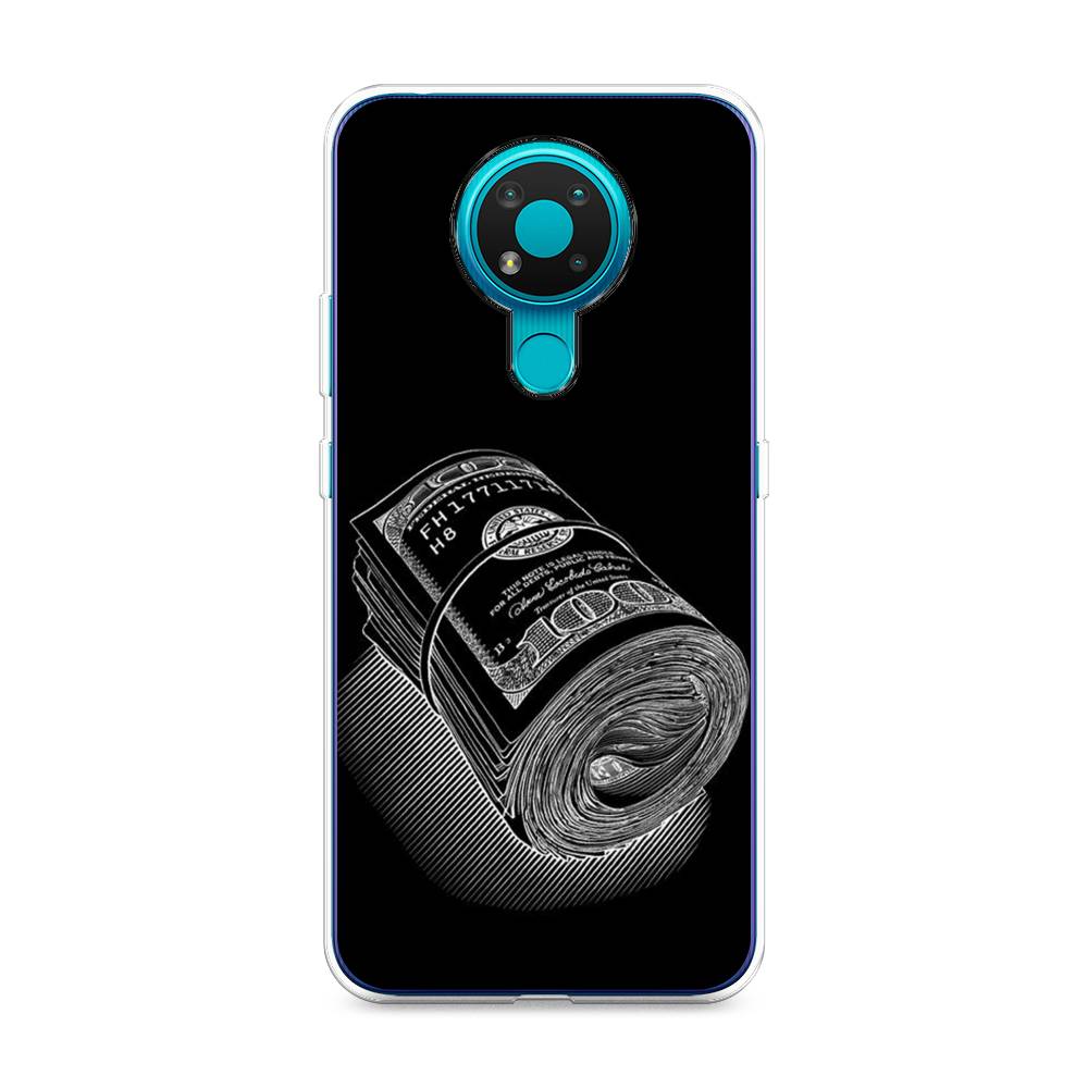 

Чехол Awog на Nokia 3.4 / Нокиа 3.4 "Кубышка денег", Черный;серебристый, 123750-5