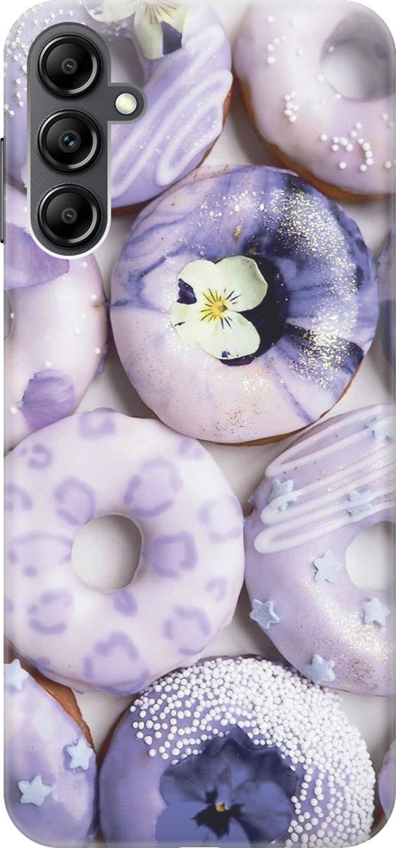 

Чехол на Samsung Galaxy A14 "Лавандовые пончики", Белый;фиолетовый, 158792
