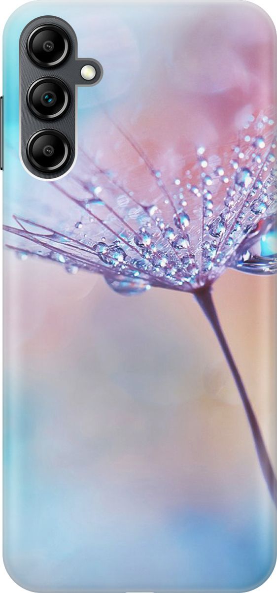 

Чехол на Samsung Galaxy A14 "Капелька на одуванчике", Голубой;розовый, 158798