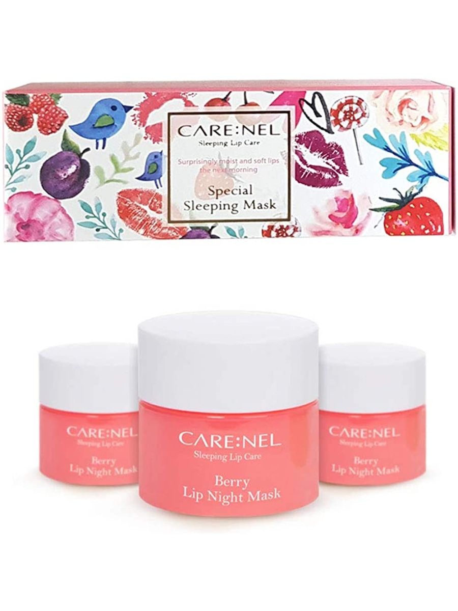 

Набор CARE NEL бальзам для губ Berry Lip Night Mask 3 шт, Berry Lip Night Mask