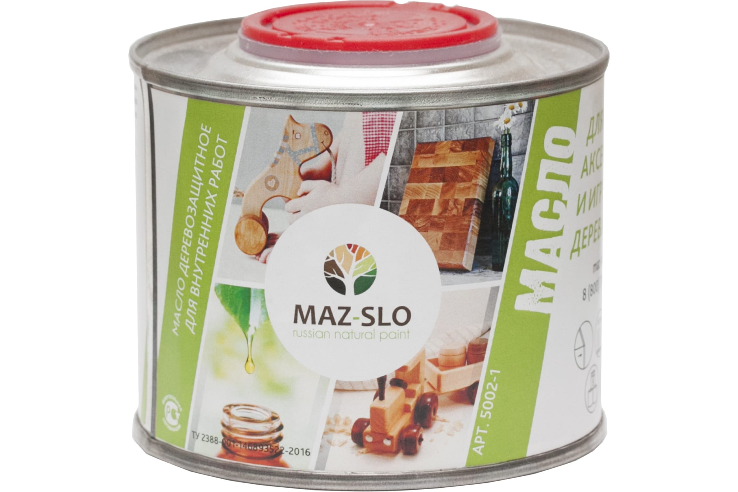 фото Масло для кухонных аксессуаров и игрушек из дерева maz-slo цвет фламинго 0.35л 8071460
