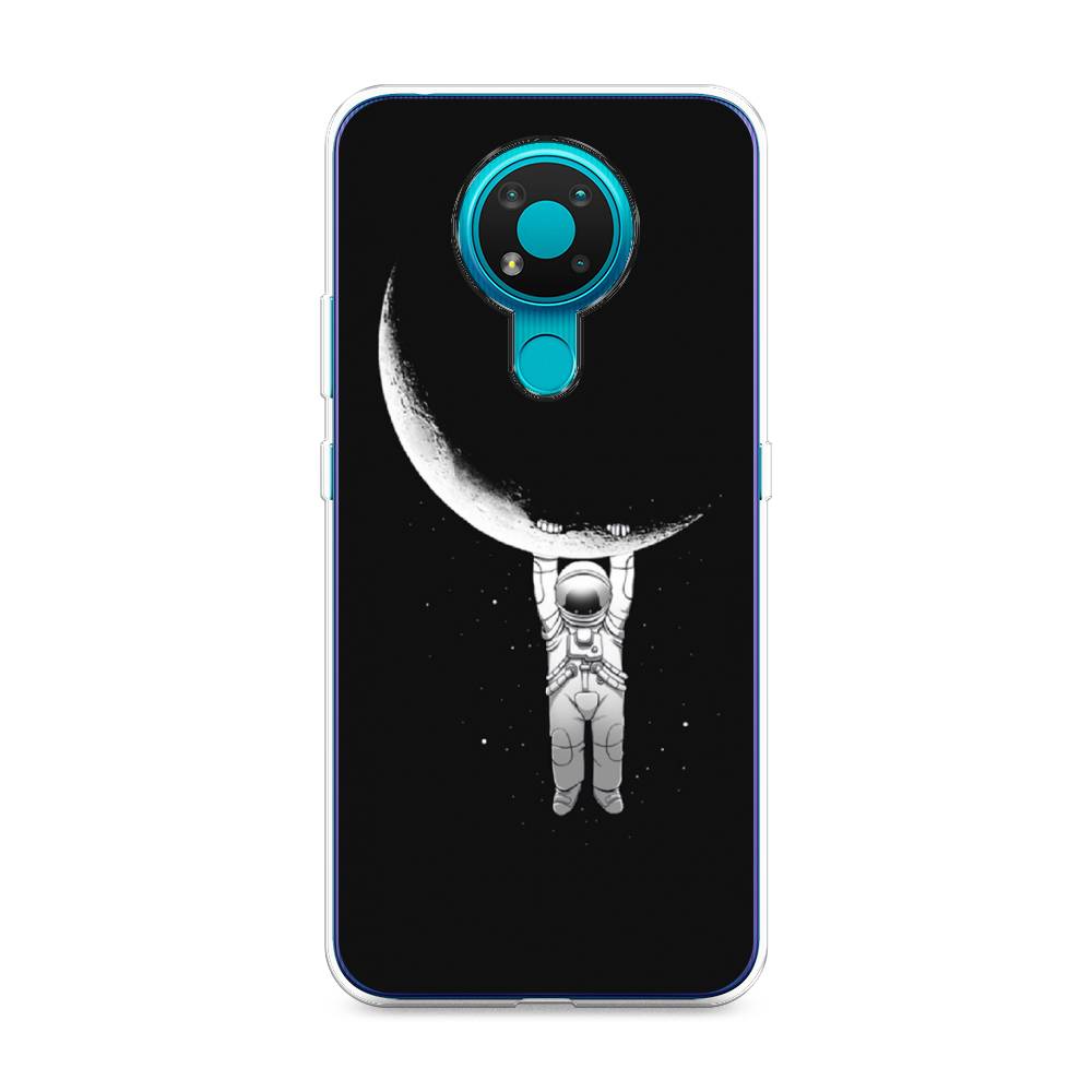 

Чехол Awog на Nokia 3.4 / Нокиа 3.4 "Космонавт", Белый;черный, 123750-4