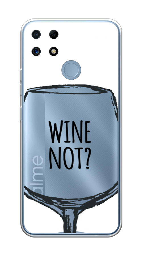 

Чехол на Realme C25/C25s "Wine not white", Белый, 256950-6