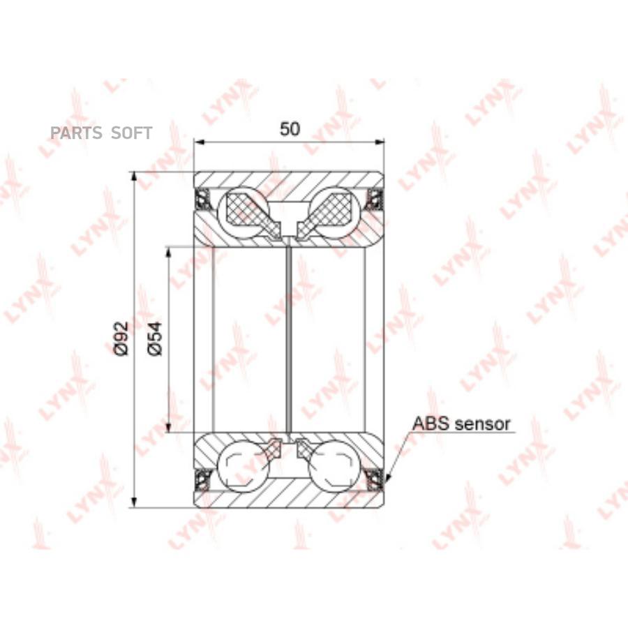 

Подшипник ступицы пер.MERCEDES W204/C218/W212/X204/W221 4-MATIC 2005 =>