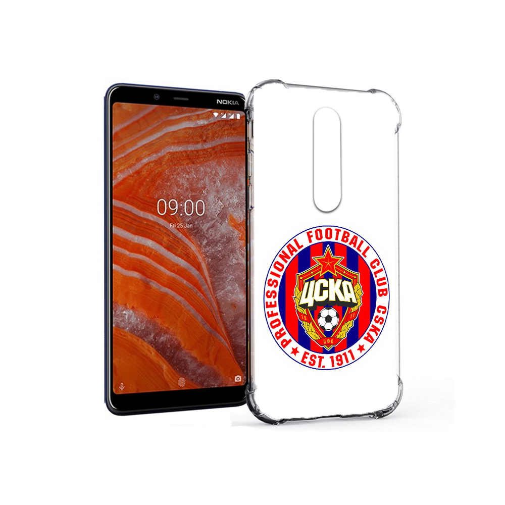 

Чехол MyPads Tocco для Nokia 3.1 Plus ФК ЦСК логотип (PT121397.96.178), Прозрачный, Tocco