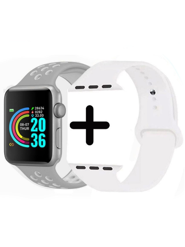 фото Смарт-часы smart watch т55 серый/белый