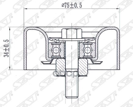 

Ролик приводного ремня обводной INFINITI EX35/37/FX35/37/50/NISSAN FUGA