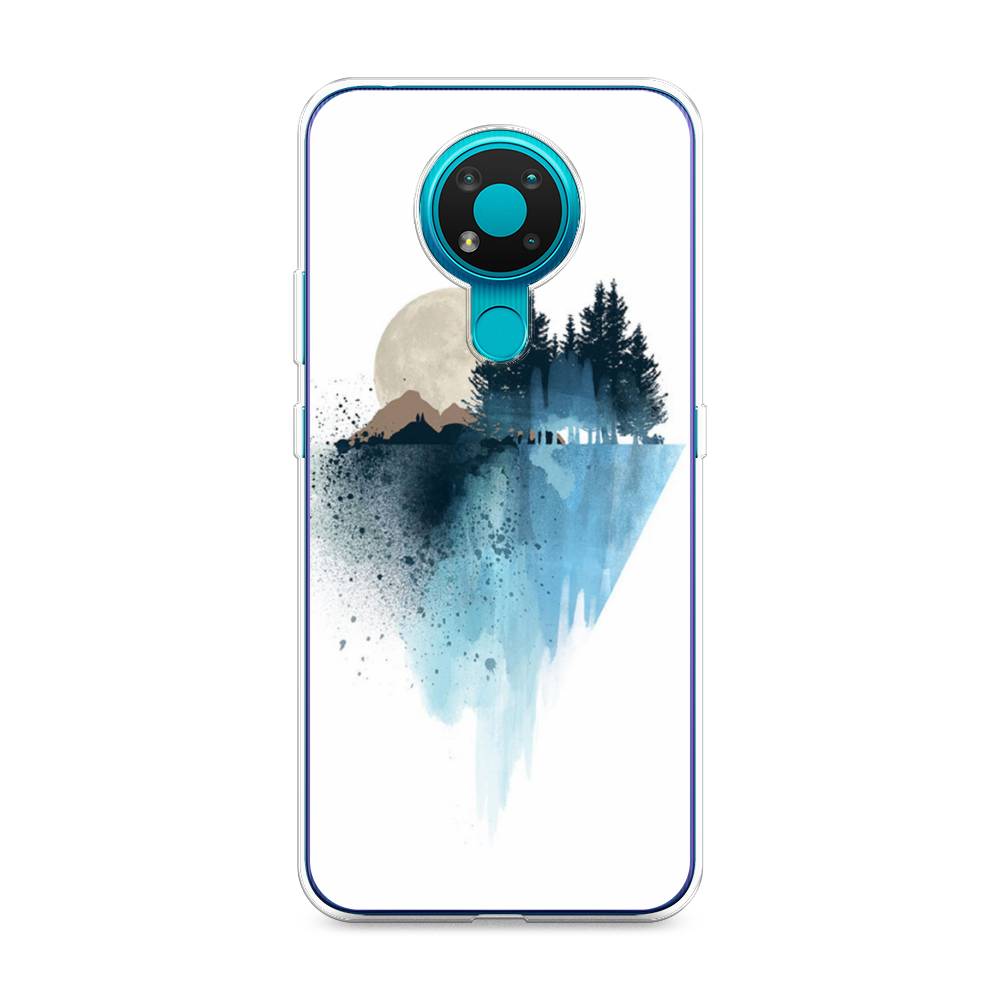 

Чехол Awog на Nokia 3.4 / Нокиа 3.4 "Горы 5", Голубой, 123750-4