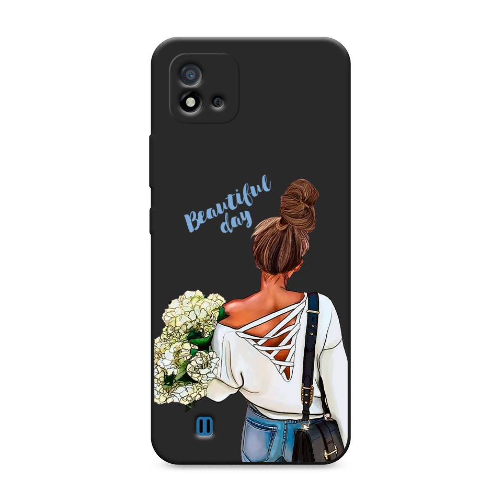 фото Матовый силиконовый чехол "beautiful day vector" на realme c11 (2021) awog