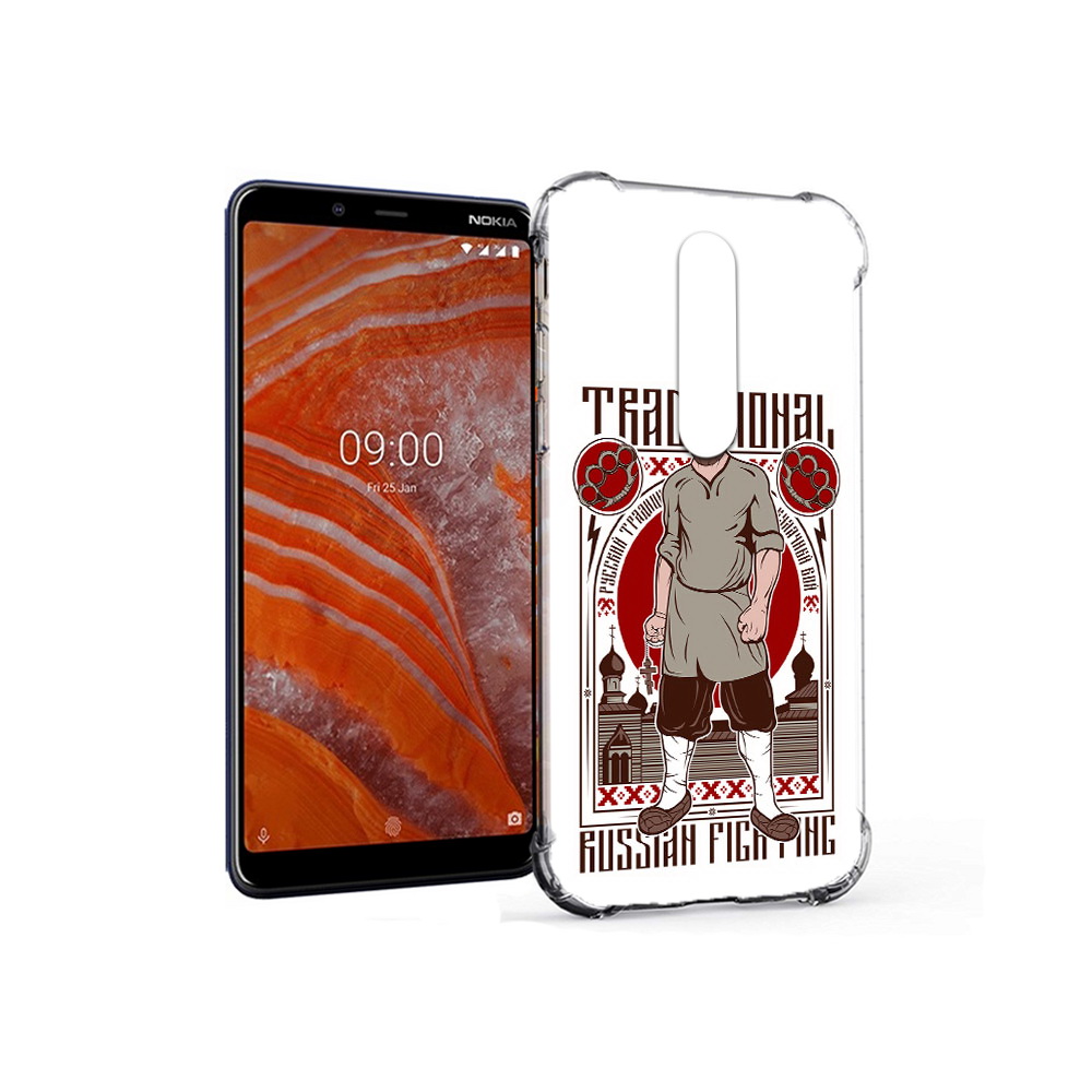

Чехол MyPads Tocco для Nokia 3.1 Plus Традициональный мужчина (PT121397.96.173), Прозрачный, Tocco