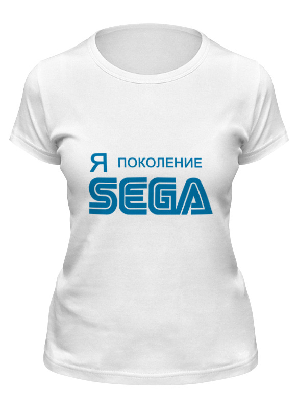 

Футболка женская Printio Я-sega белая L, Белый, Я-sega