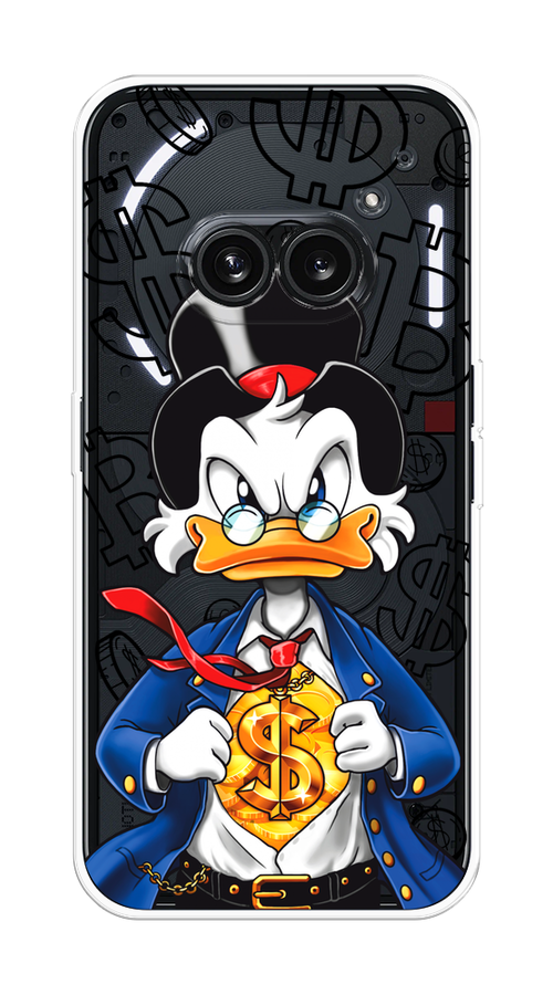 

Чехол на Nothing Phone 2a "Scrooge Goldman", Черный;белый;синий, 3300350-1