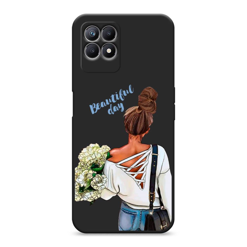 фото Матовый силиконовый чехол "beautiful day vector" на realme 8i awog