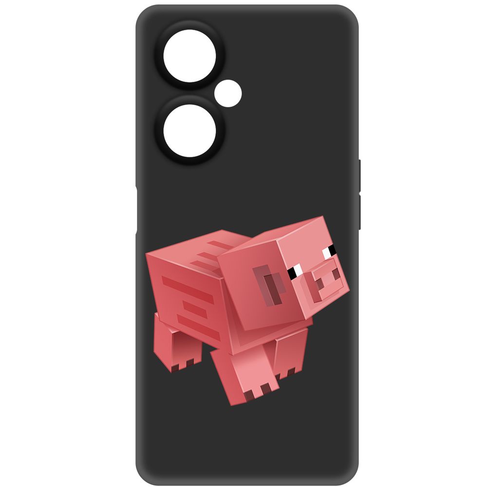 

Чехол-накладка Krutoff Soft Case Minecraft-Свинка для OnePlus Nord CE 3 Lite черный