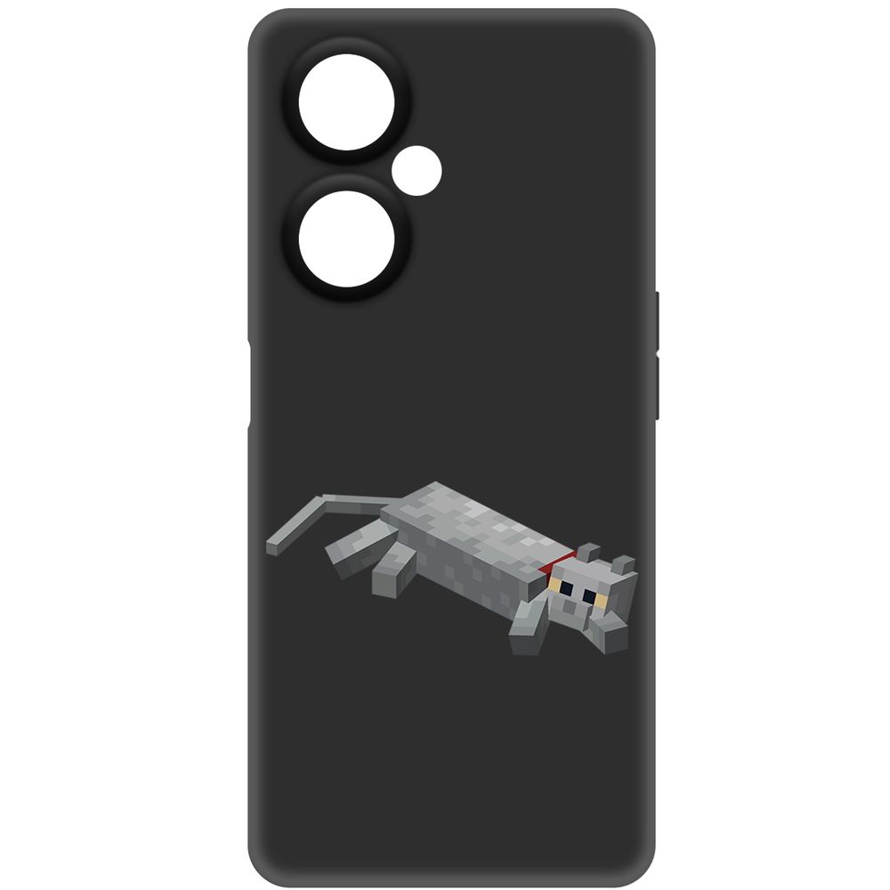 

Чехол-накладка Krutoff Soft Case Minecraft-Кошка для OnePlus Nord CE 3 Lite черный