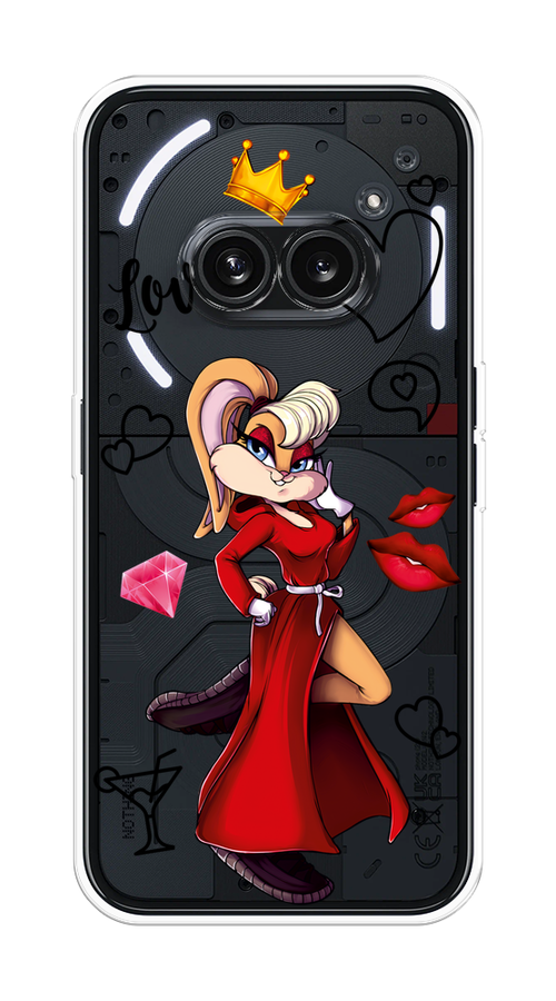 

Чехол на Nothing Phone 2a "Rich Lola Bunny", Красный;бежевый;оранжевый, 3300350-1