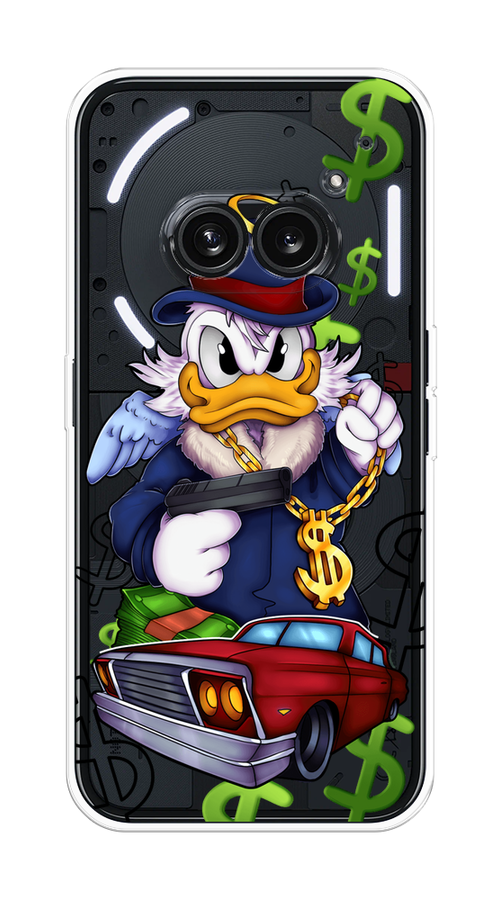 

Чехол на Nothing Phone 2a "Scrooge McDuck with a Gold Chain", Красный;синий;белый, 3300350-1