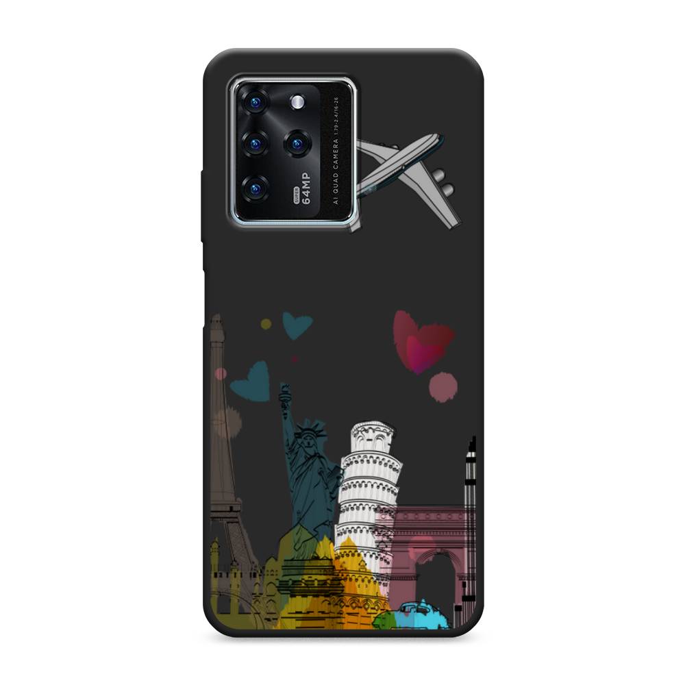 

Чехол Awog на ZTE Blade V30 / ЗТЕ Блэйд V30 "Самолет путешествий", Разноцветный, 135352-1