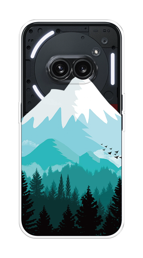 

Чехол на Nothing Phone 2a "Синяя снежная гора", Белый;голубой;бирюзовый, 3300350-1