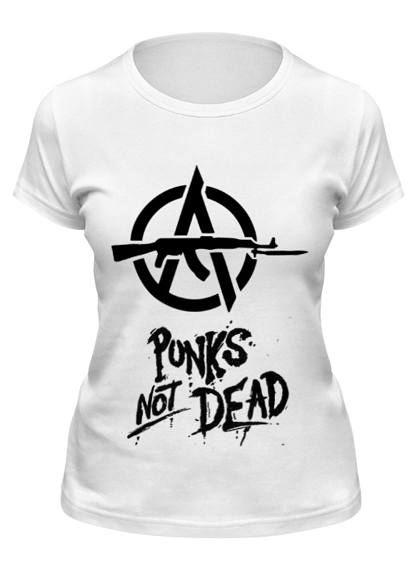 

Футболка женская Printio Punks not dead белая M, Белый, Punks not dead