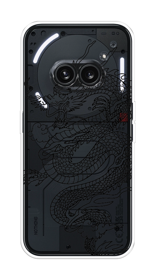 

Чехол на Nothing Phone 2a "Большой китайский дракон", Черный;серый, 3300350-1