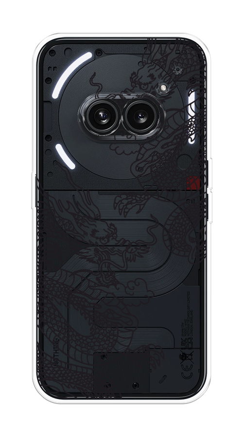 

Чехол на Nothing Phone 2a "Два китайских дракона", Серый;черный, 3300350-1