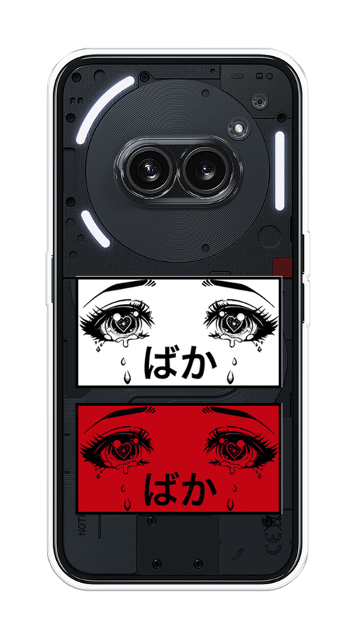 

Чехол на Nothing Phone 2a "Красные глаза манга", Бордовый;белый;черный, 3300350-1