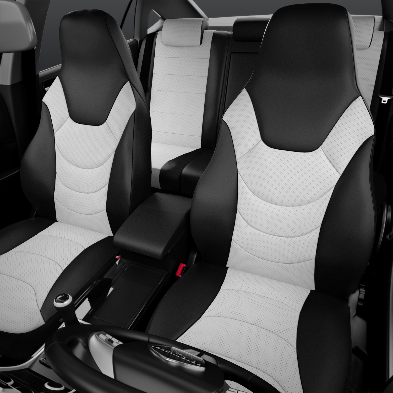 Чехлы на сиденья AVTOLIDER1 RECARO универсальные для Mitsubishi Colt с 2012-н.в. Купе
