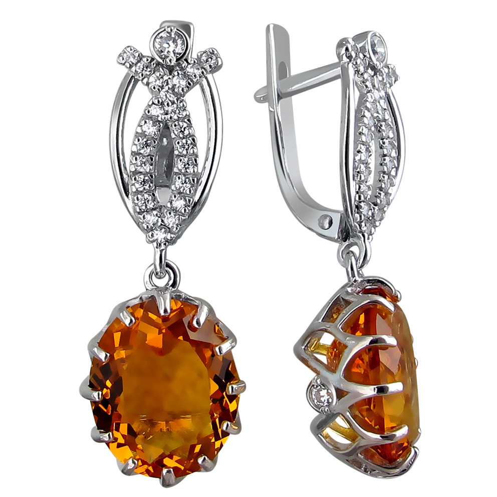 

Серьги из серебра с swarovski Эстет С22С251286, С22С251286