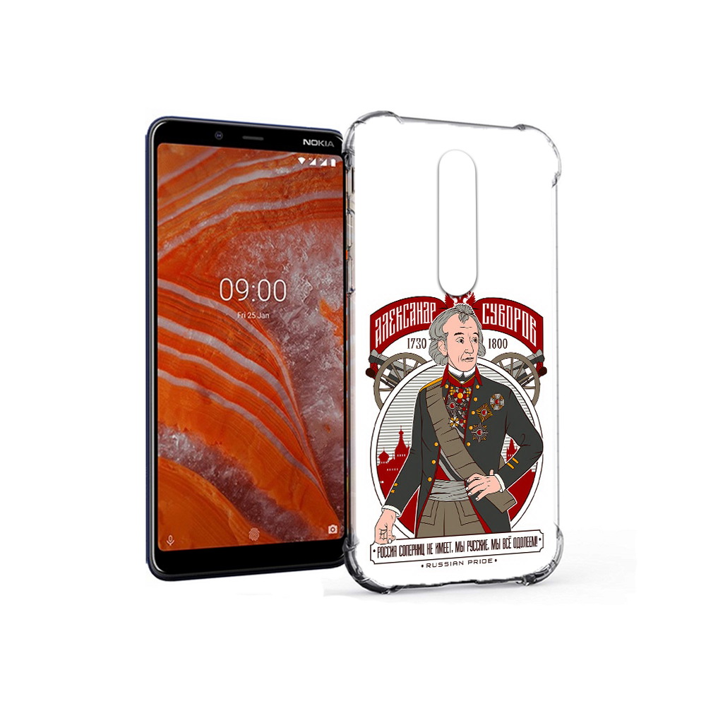 

Чехол MyPads Tocco для Nokia 3.1 Plus Суворов (PT121397.96.164), Прозрачный, Tocco