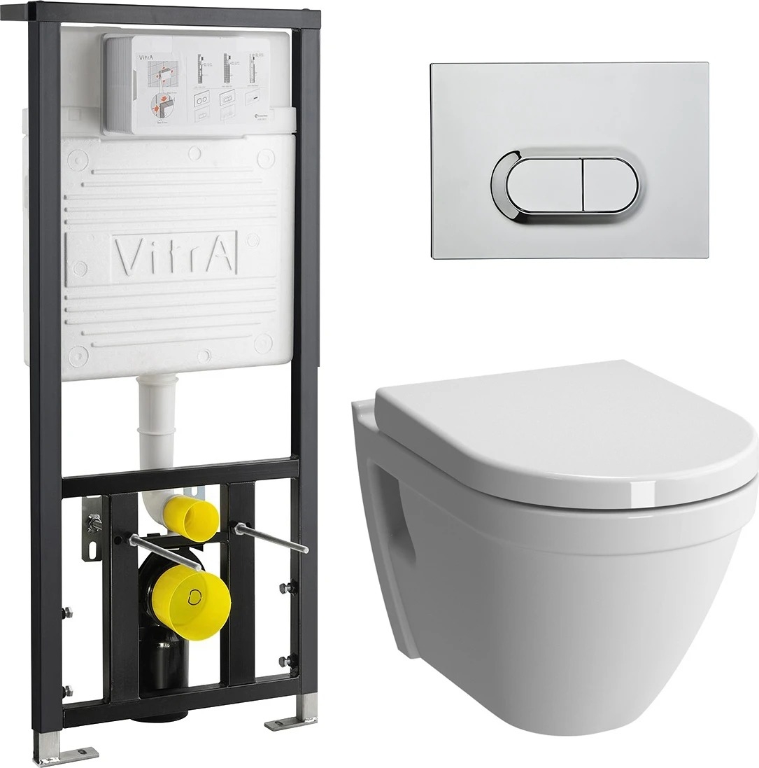 

Комплект: унитаз + инсталляция + кнопка хром VitrA S50 9003B003-7201