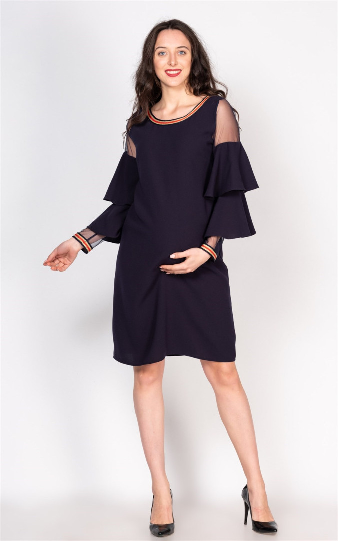 

Платье женское Busa Giyim 2409 синее 44 RU (товары доставляются из-за рубежа), 2409