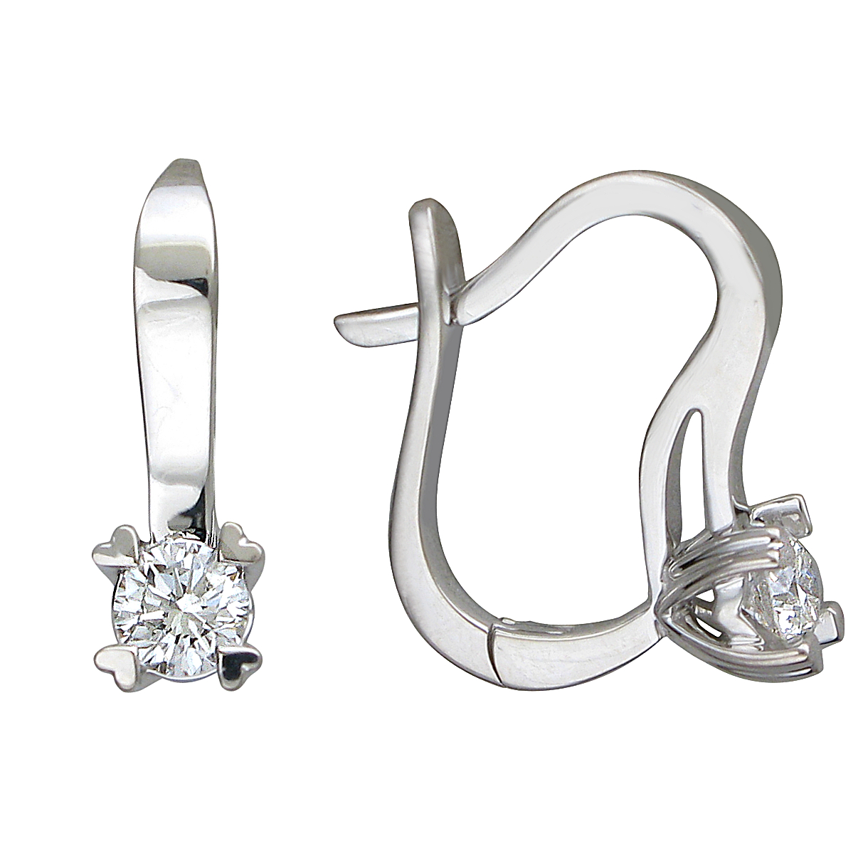 

Серьги из белого золота с бриллиантом Эстет 01С6712349, 01С6712349