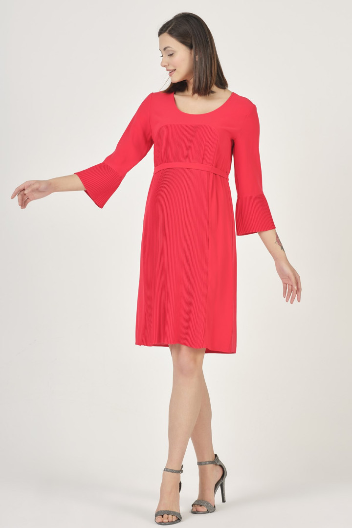 

Платье для беременных Busa Giyim 2263 красное 40 RU (товары доставляются из-за рубежа), 2263