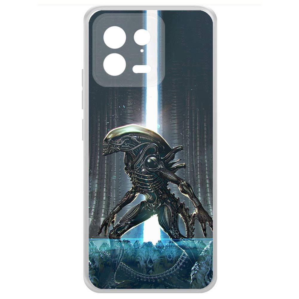 

Чехол-накладка Krutoff Clear Case Чужой, Тревога для Xiaomi 13, Прозрачный