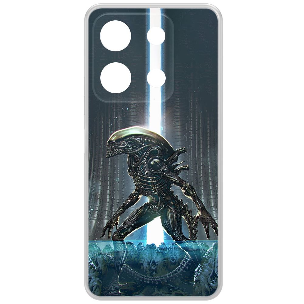 

Чехол-накладка Krutoff Clear Case Чужой, Тревога для Infinix Note 30i, Прозрачный