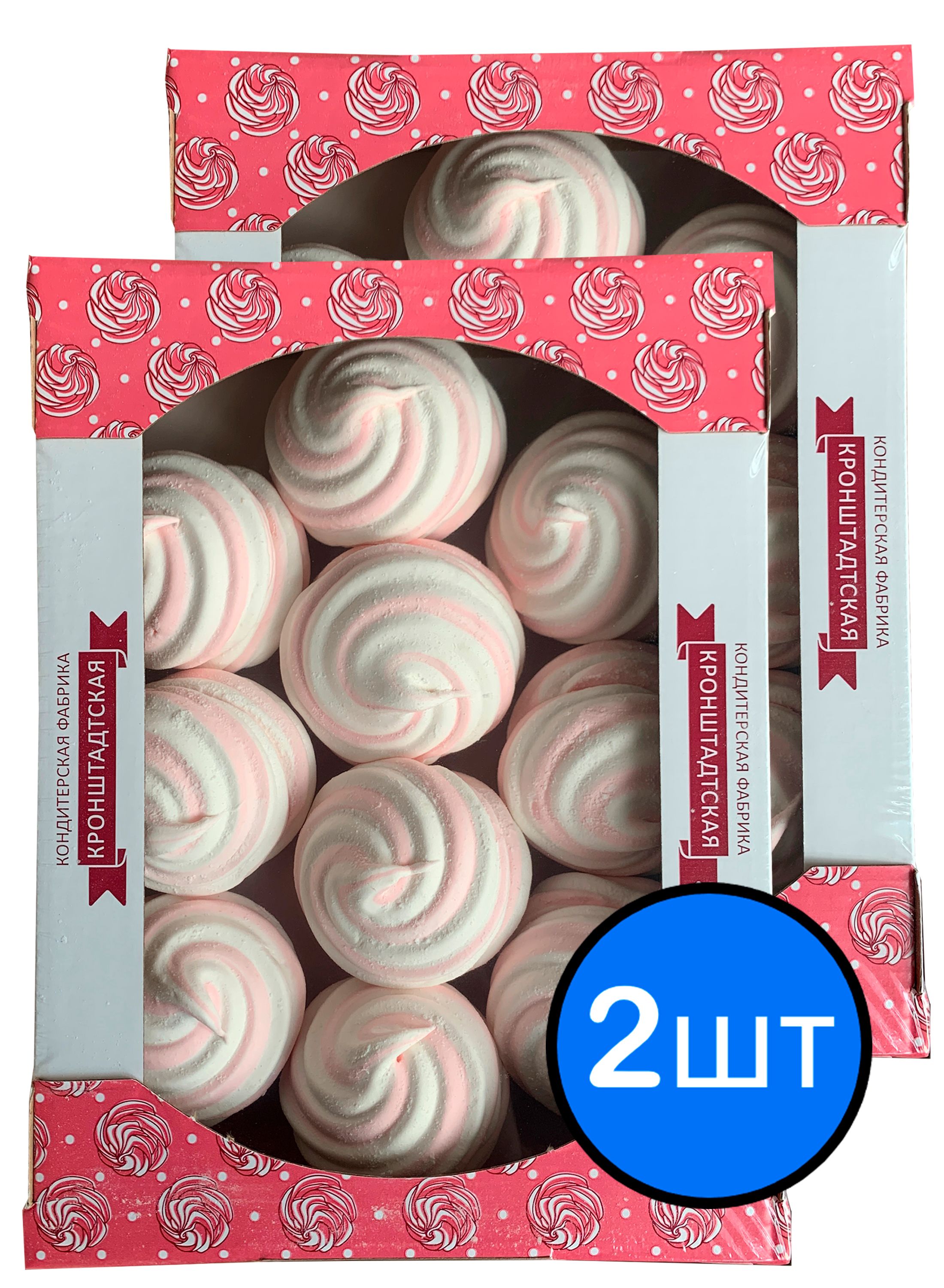 

Зефир клубника/сливки "Зефиркино счастье" КФ КРОНШТАДТСКАЯ, 500г х 2шт