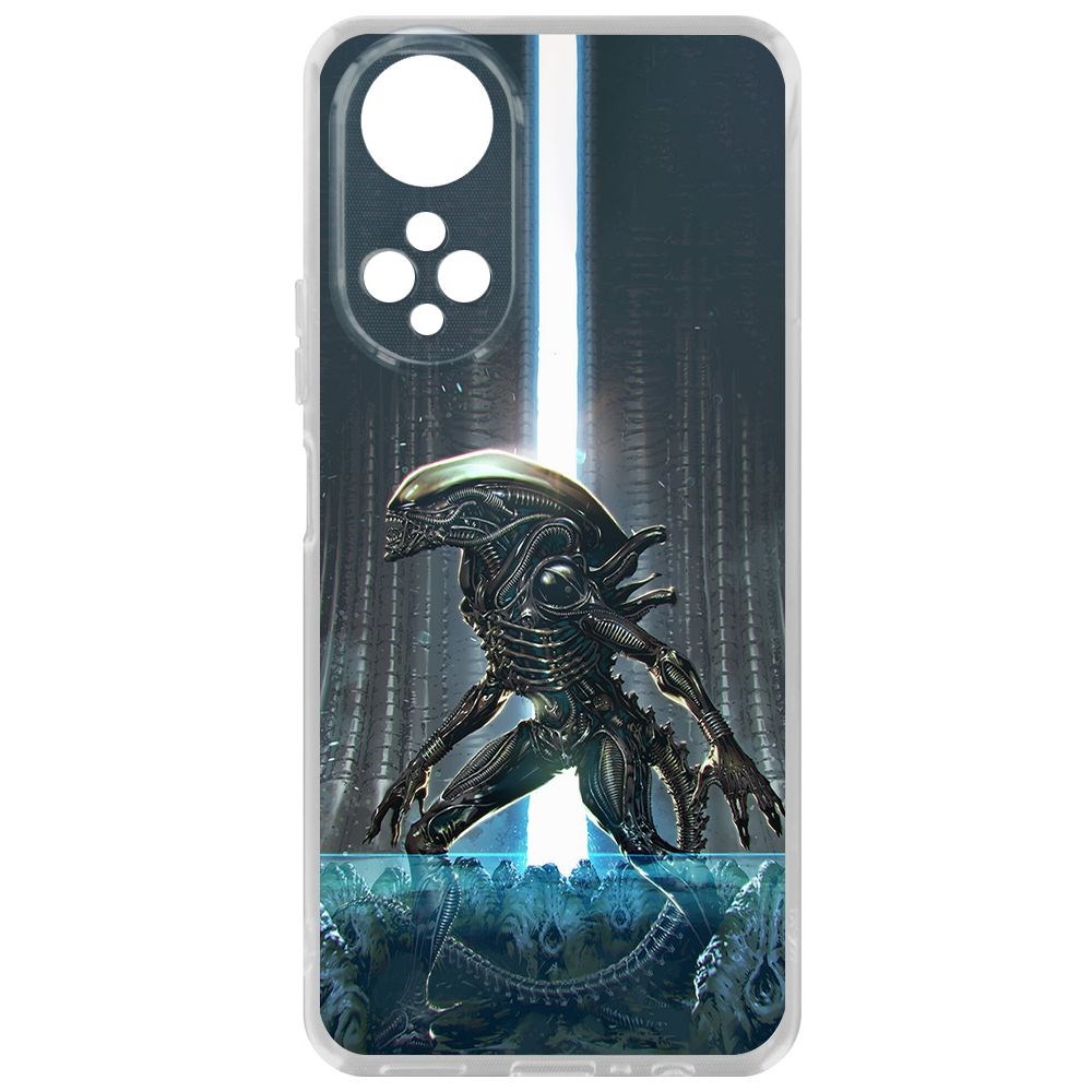 

Чехол-накладка Krutoff Clear Case Чужой, Тревога для Honor X7, Прозрачный