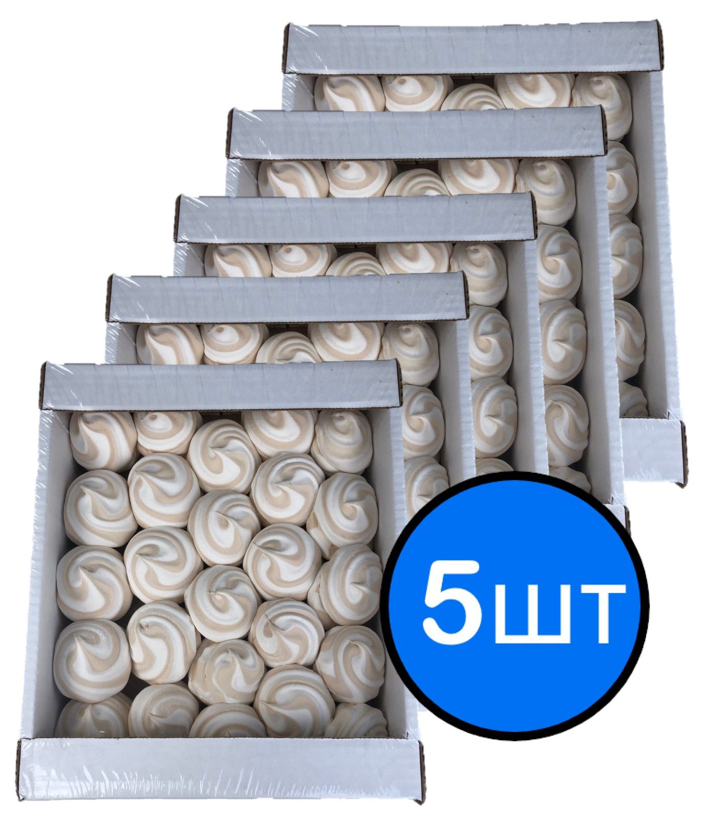 

Зефир кофе/сливки "Зефиркино счастье" КФ КРОНШТАДТСКАЯ, (1кг) х 5шт